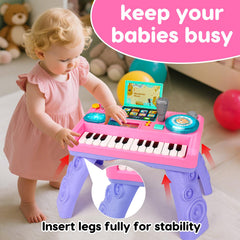 Basytodio Toddler Musical Activity Table enabling exploration of sounds