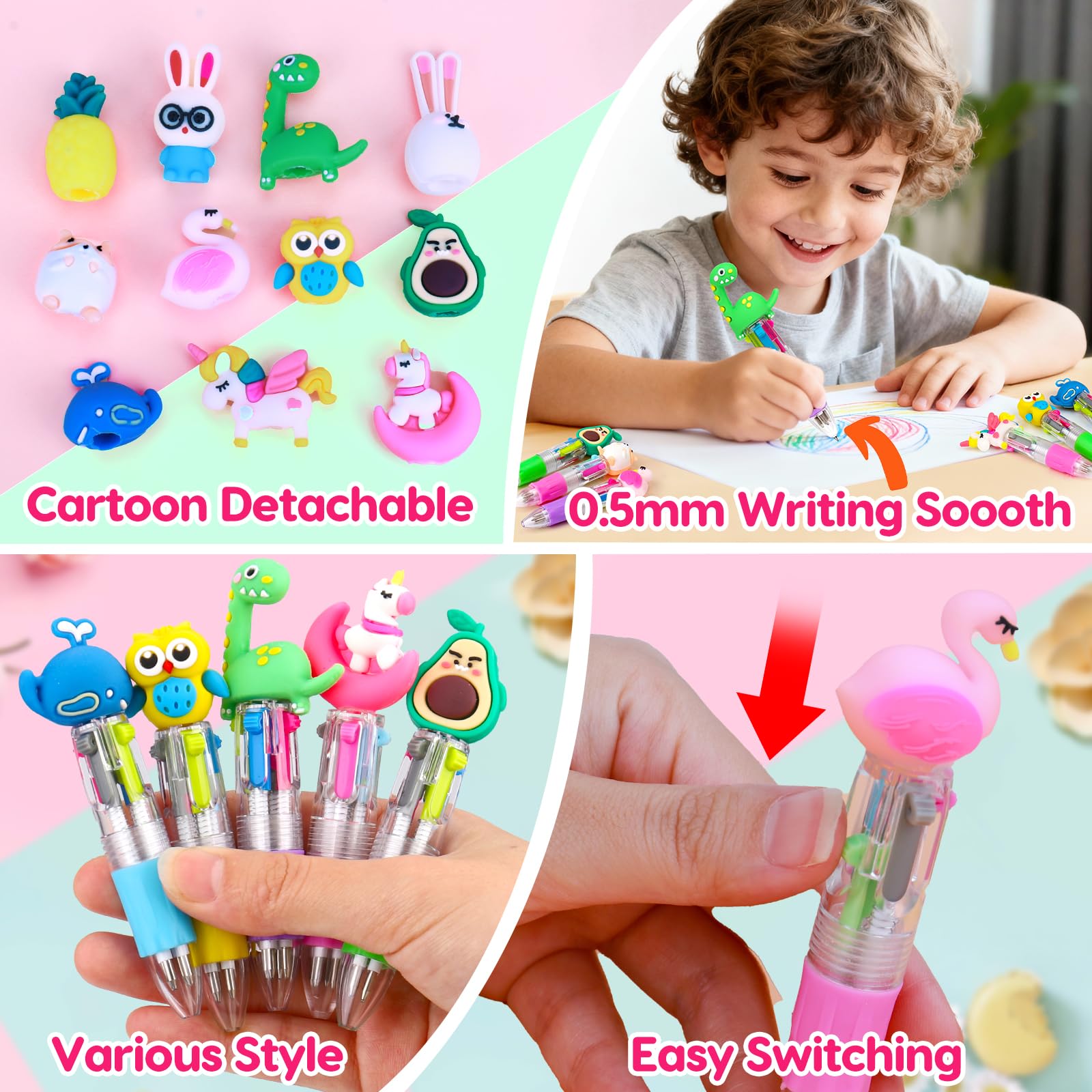 Basytodio valentines cards with bright design for kid exchanges