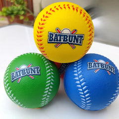 BATBUNT foam baseball kid training setup in action.
