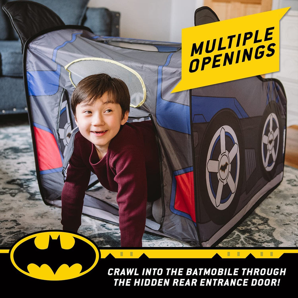 Batman Batmobile tent durable stitching ensuring lasting play sessions