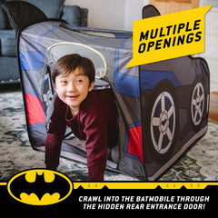 Batman Batmobile tent durable stitching ensuring lasting play sessions