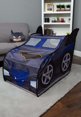 Batman Batmobile tent side-entry showing hidden rear door for easy access
