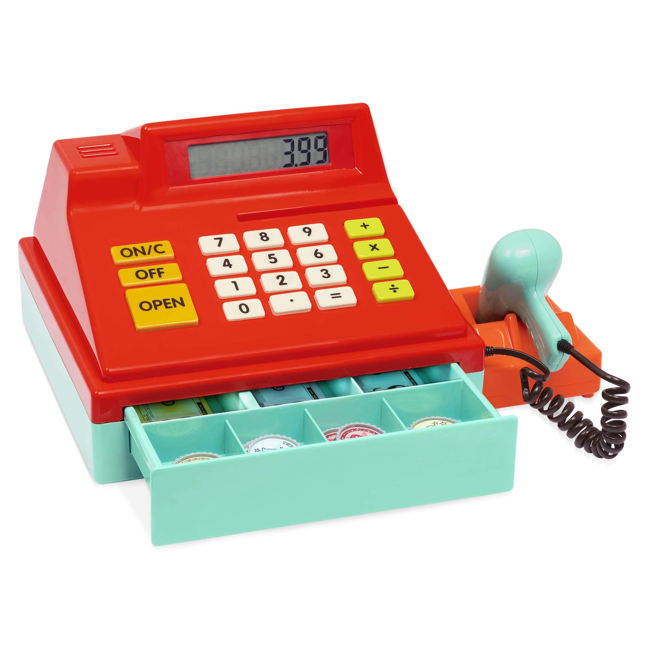 Battat cash register imaginative store setup for creative pretend shopping.