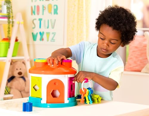 Battat Shape Sorter House six color coded keys unlock play sessions