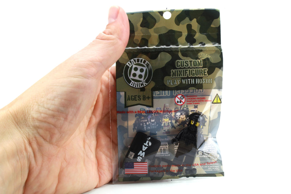 Battle Brick custom accessories and weapons expand play and display options