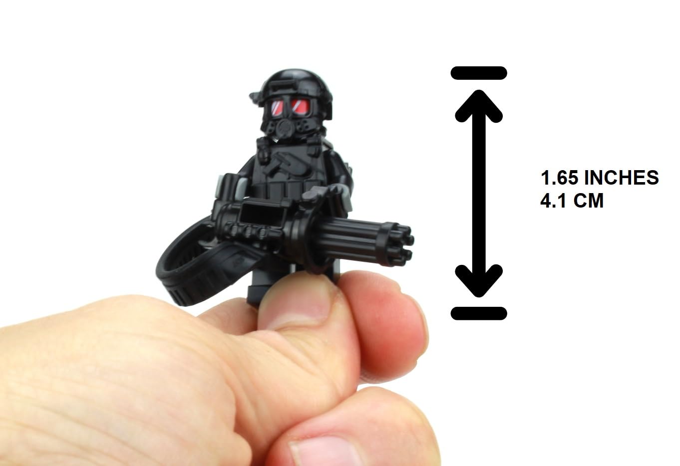 Battle Brick tactical gear close-up emphasizes realistic accessories for imaginative play