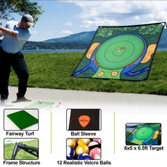 Battle Golf battle balls close-up showing realistic feel and safety.