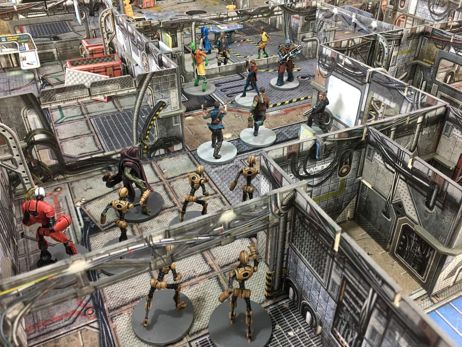 Neoprene mat from Battle Systems Core Space Starter Set provides smooth, durable play surface.