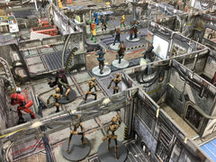 Neoprene mat from Battle Systems Core Space Starter Set provides smooth, durable play surface.