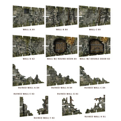 Battle Systems Dungeon Terrain Core Set flat-pack design for easy transport.