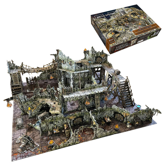 Battle Systems Dungeon Terrain Core Set front view for immersive dungeon scenery.