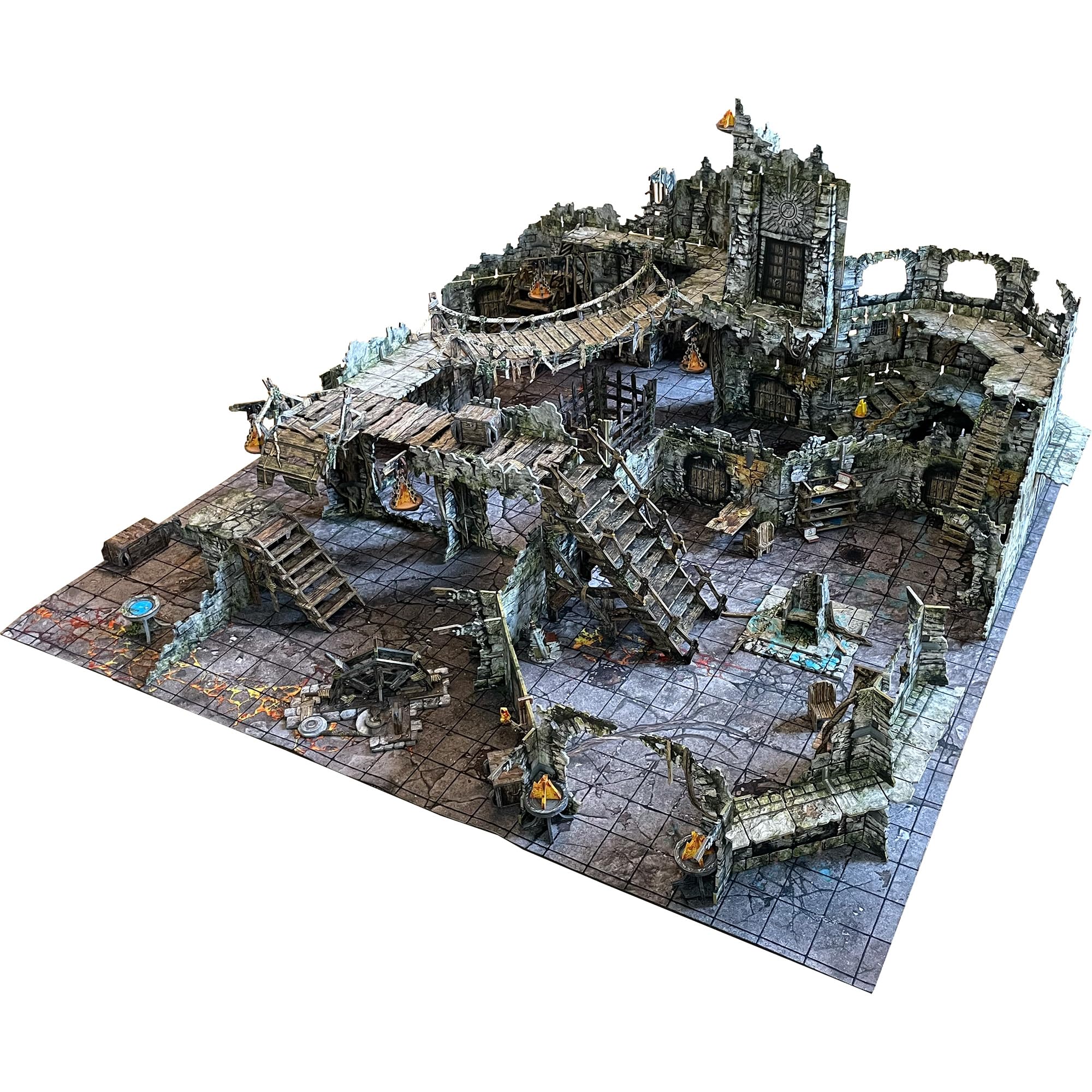 Battle Systems Dungeon Terrain Core Set shows modular multi-level layout for campaigns.