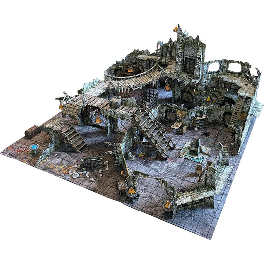 Battle Systems Dungeon Terrain Core Set shows modular multi-level layout for campaigns.