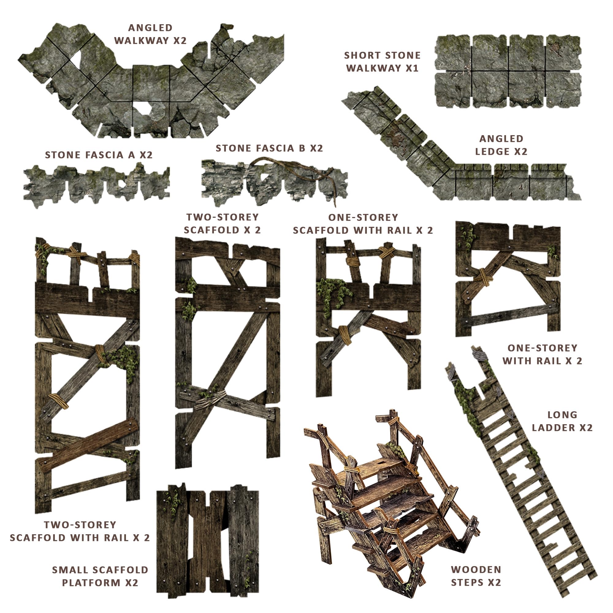 Battle Systems Dungeon Terrain Core Set detailed textures for rich tabletop battles.