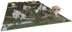 Battle Systems Fantasy Terrain Battlefield Core Set removable roofs enable quick access to interiors during play.