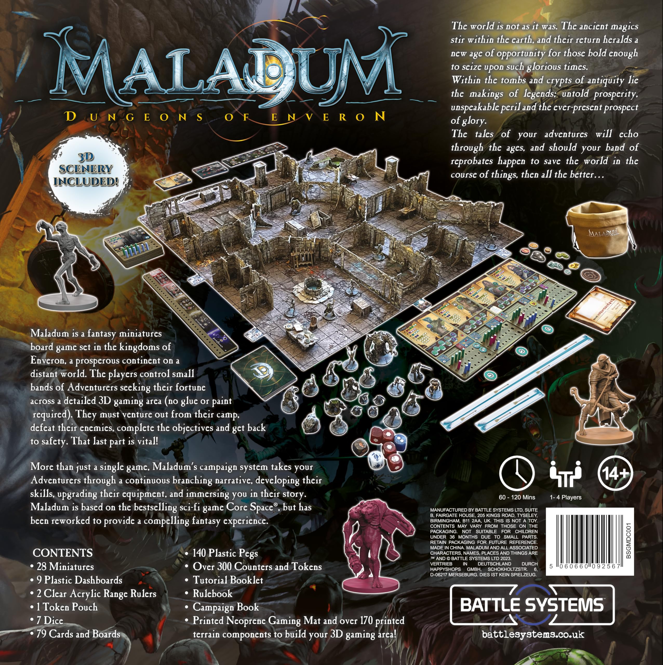 Battle Systems Maladum cooperative play in action emphasizes teamwork on the dungeon floor.