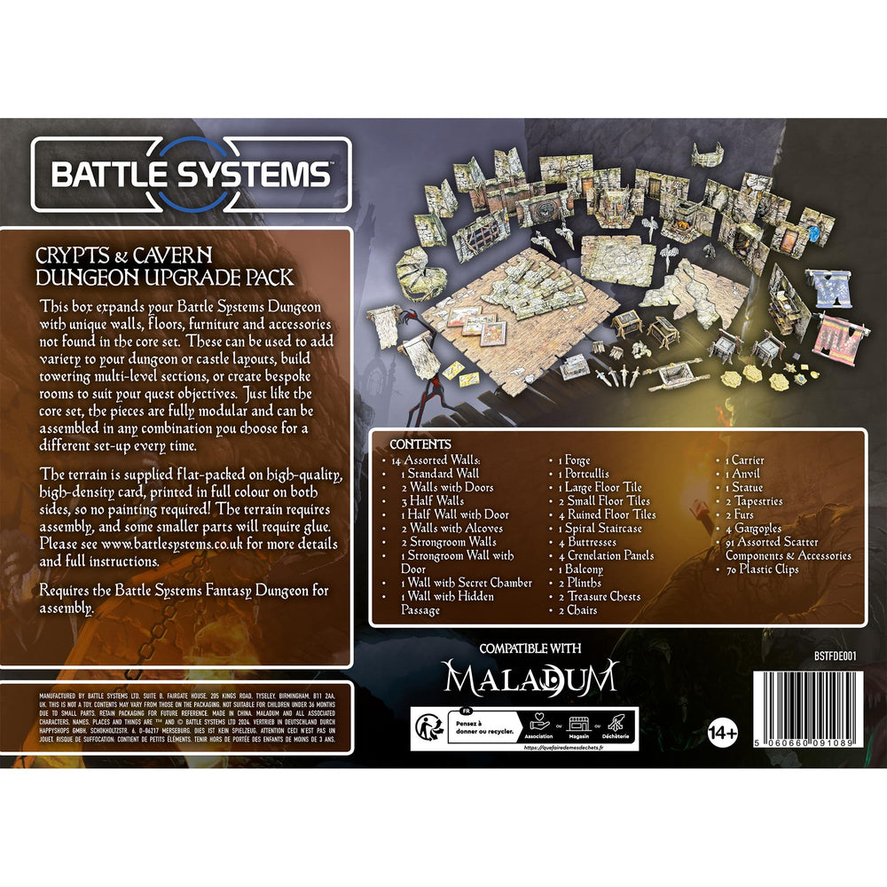 Battle Systems Crypts accessories include textures and details for variety.