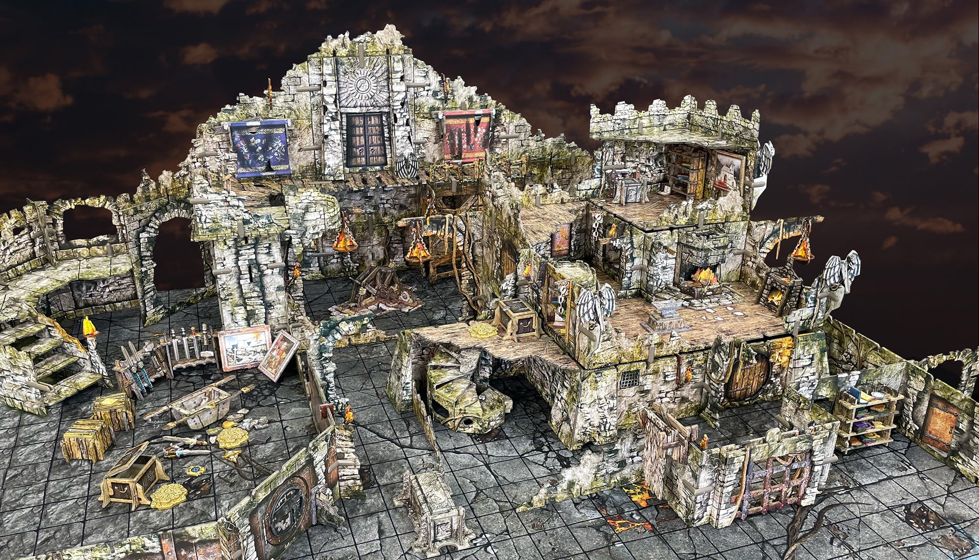 Battle Systems Crypts dungeon furniture adds realism and functional scenery.