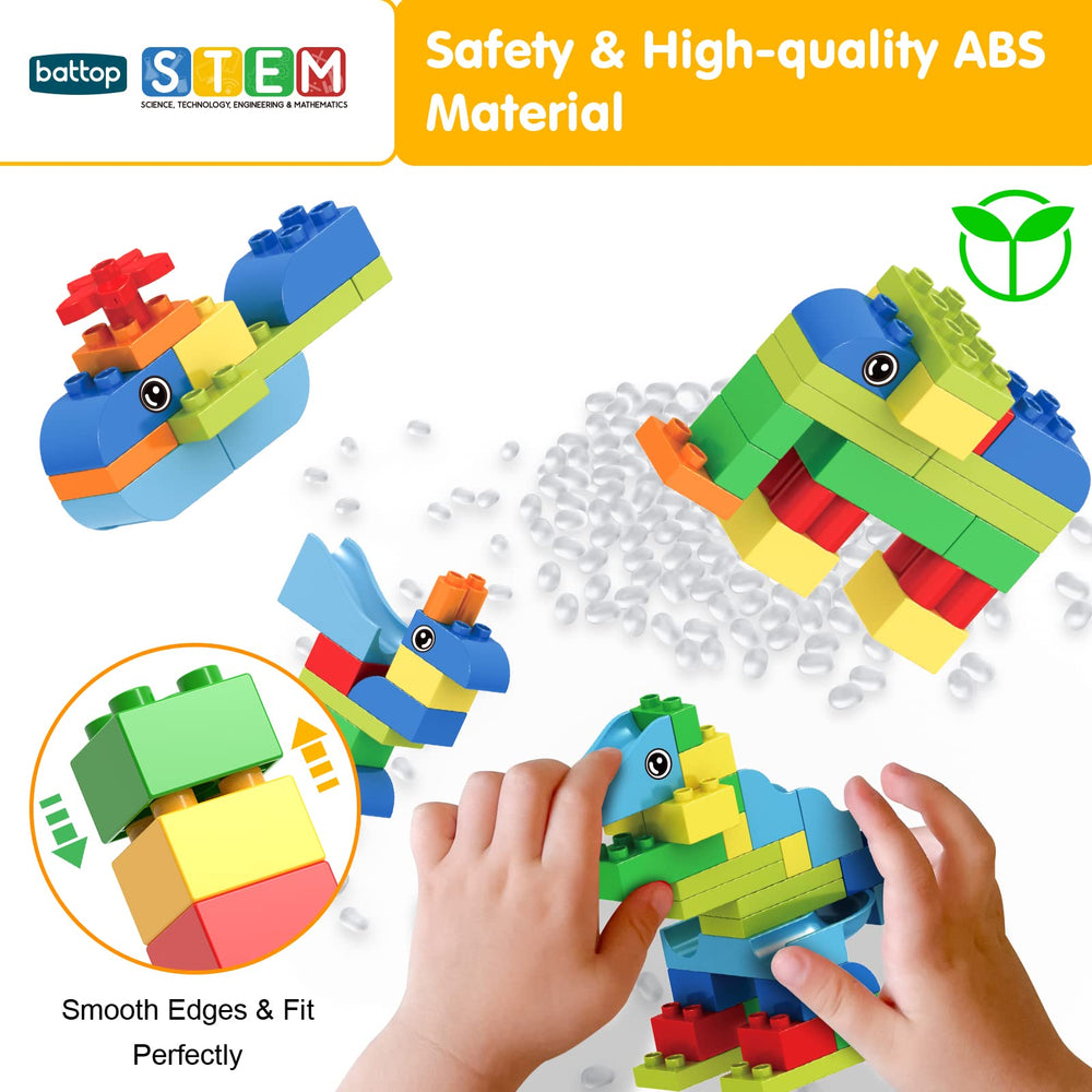 BATTOP Marble Run safe ABS materials ensure burr-free, kid-friendly construction.