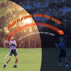 BATURU Glow-Dark Football side view shows visibility for evening games.