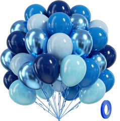 BAUANOOY blue balloon pack for vibrant party decorations and arch garlands