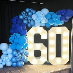 BAUANOOY 33ft blue ribbon to enhance balloon arrangements