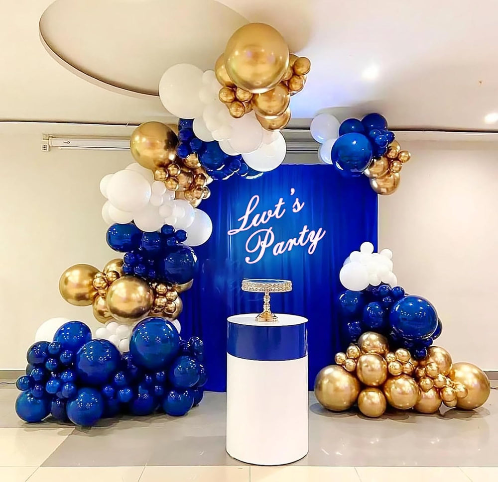 BAUANOOY blue ribbon rolls 32ft for easy garland making.