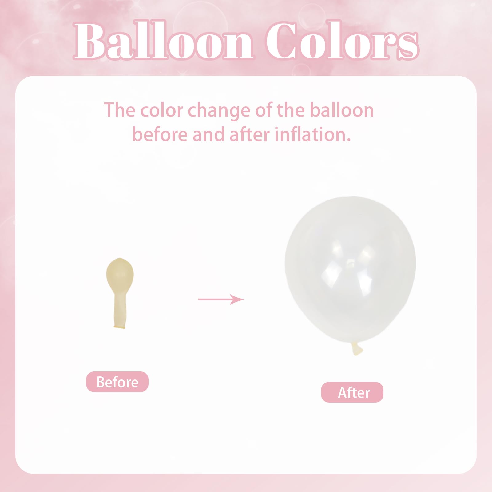 BAUANOOOY pink ribbon complements pastel tones and secures balloon bouquets