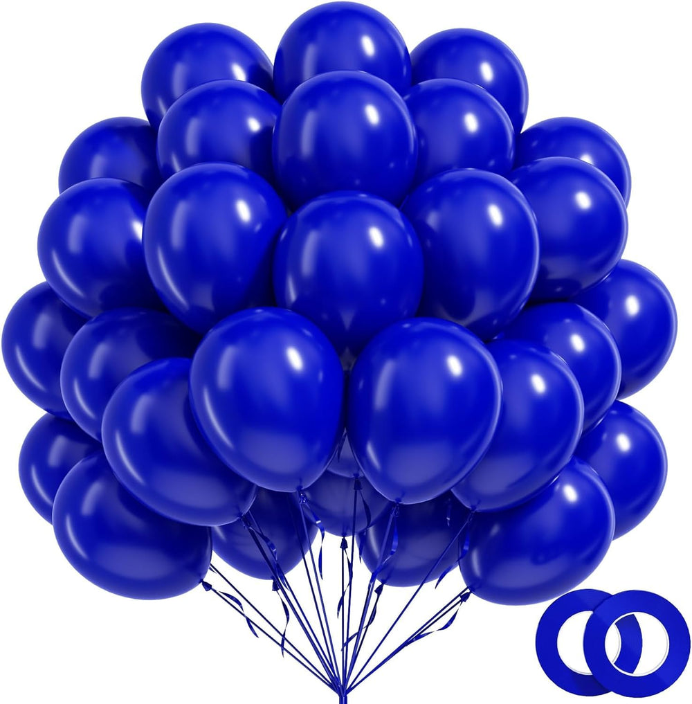 BAUANOOY royal blue balloons 12inch for vibrant party decor.