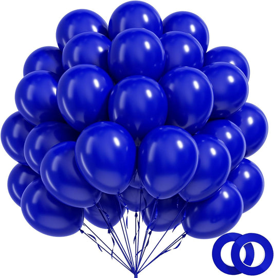 BAUANOOY royal blue balloons 12inch for vibrant party decor.