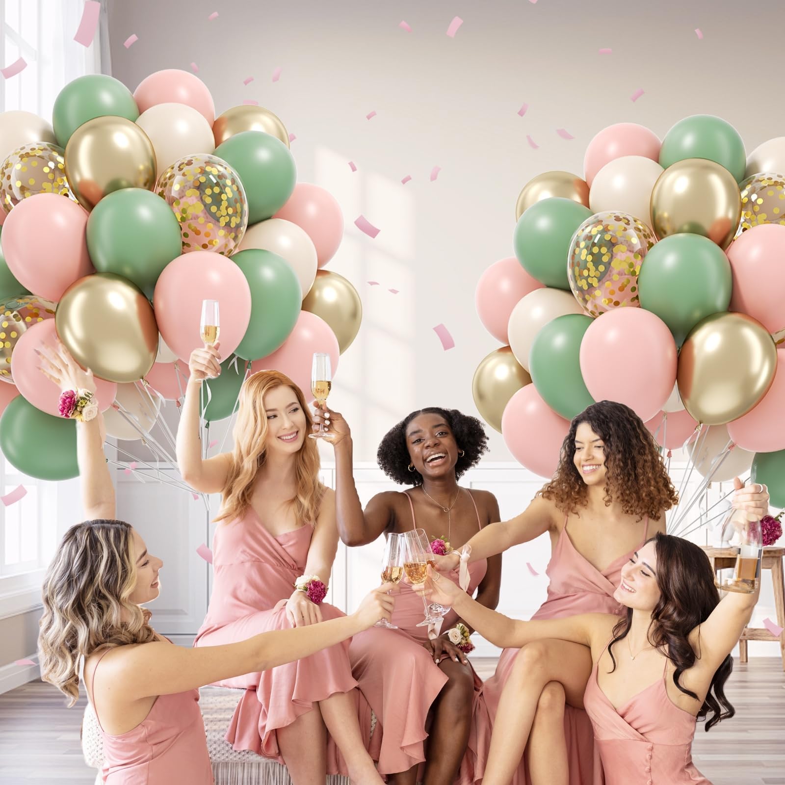 BAUANOOY balloon arch assembly kit with glue dots for quick backdrops