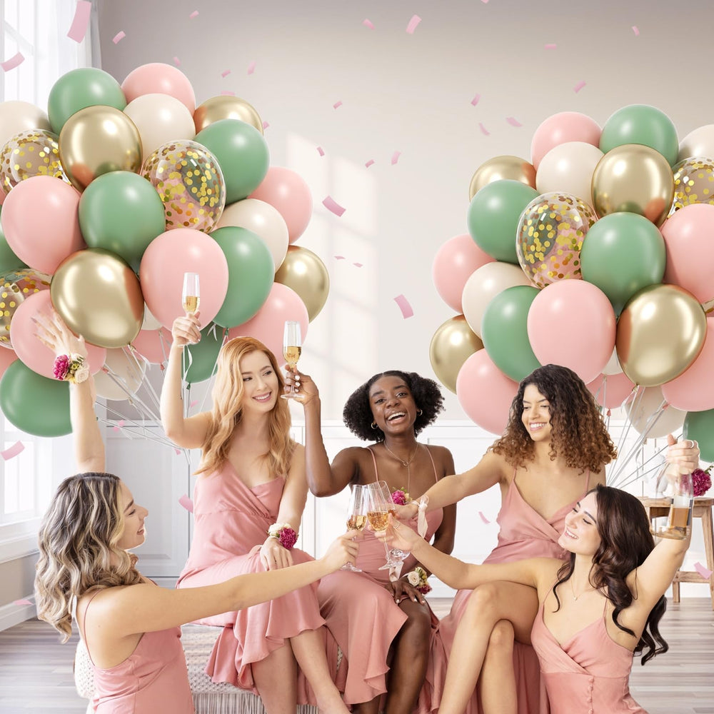 BAUANOOY balloon arch assembly kit with glue dots for quick backdrops