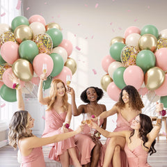 BAUANOOY balloon arch assembly kit with glue dots for quick backdrops