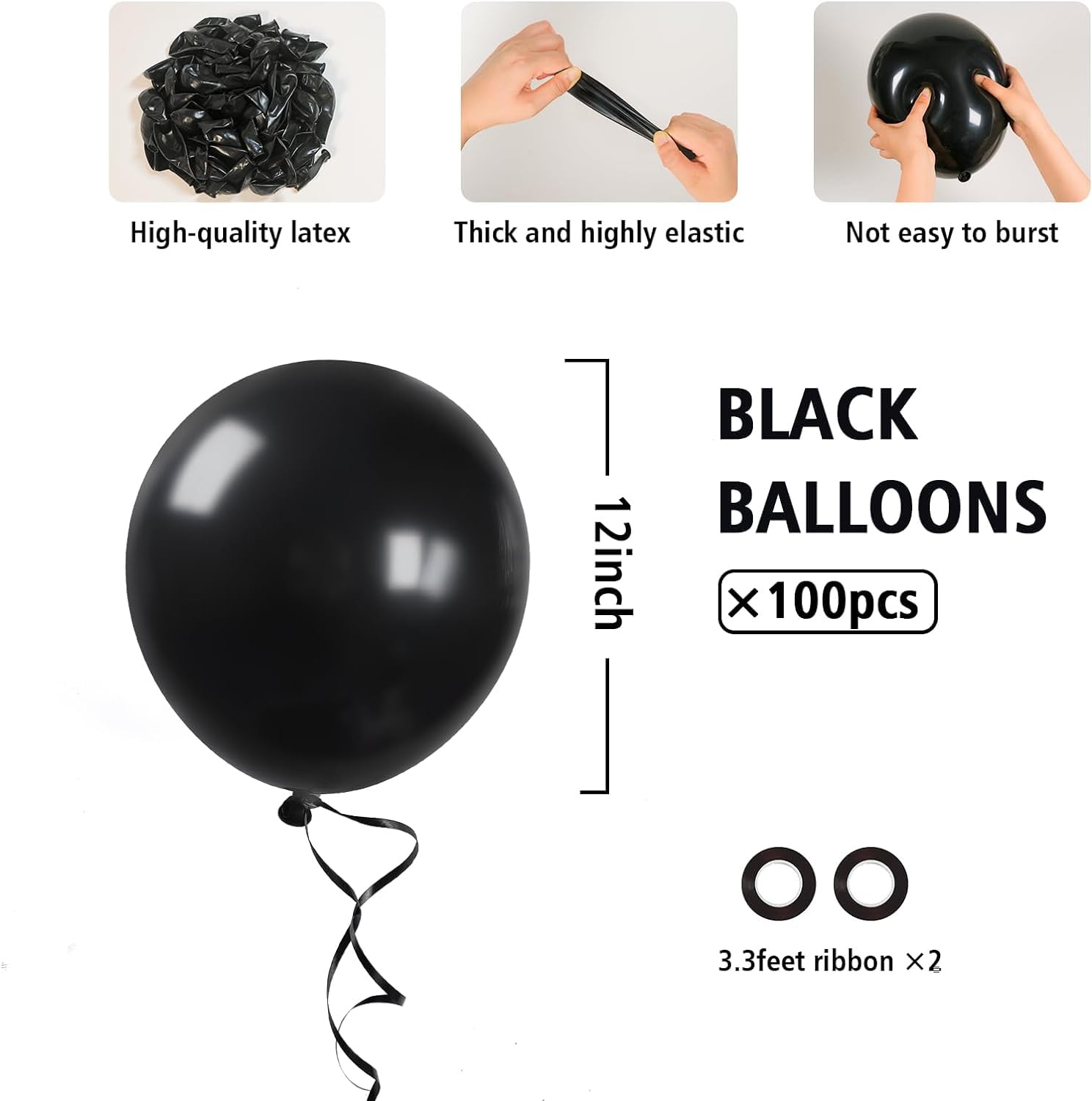 BAUANOOY ribbon rolls provide clean ties for balloon garlands.