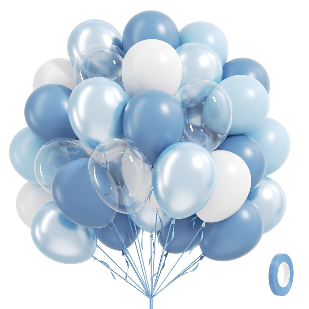 BAUANOOY dusty blue balloons 12-inch pack for elegant wedding and baby shower decor