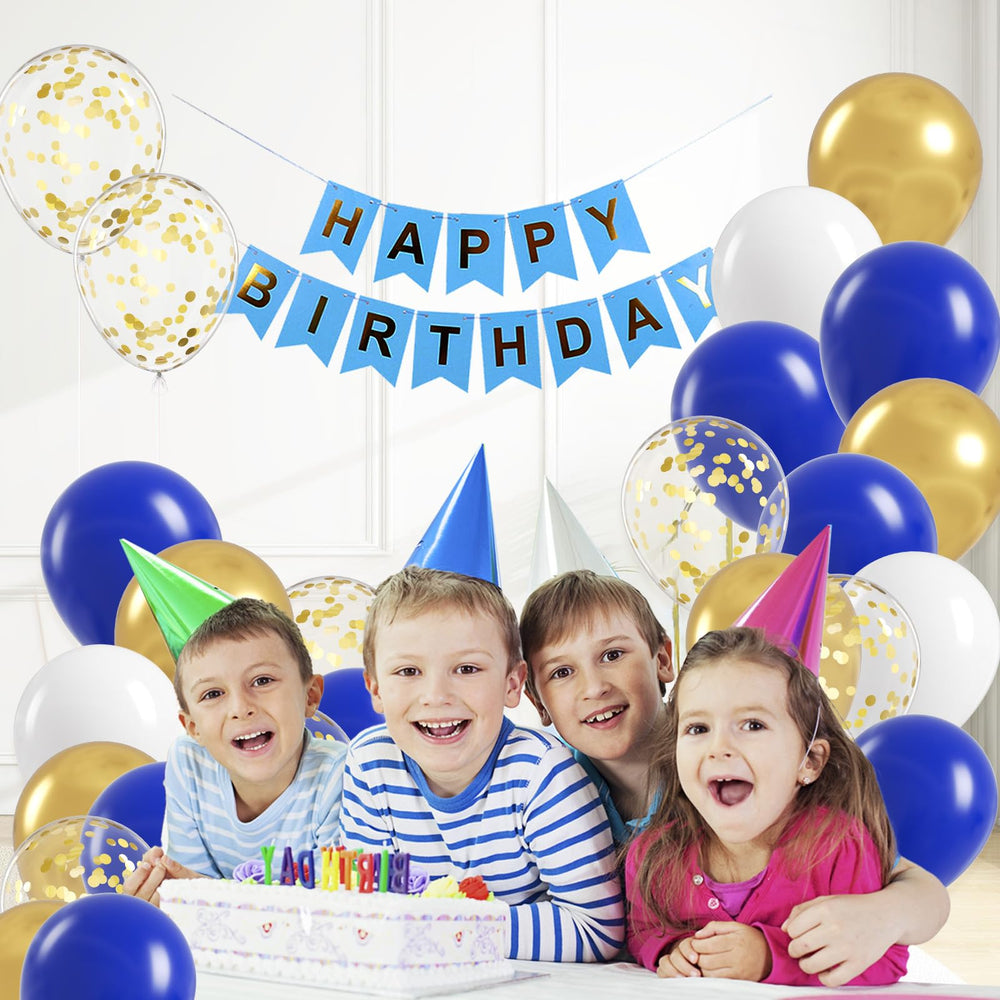 BAUANOOY gold confetti balloon creates joyful focal points