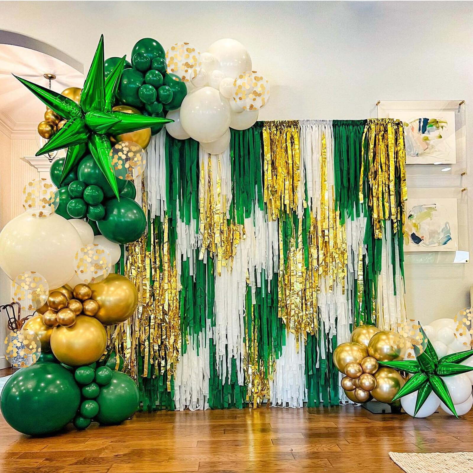BAUANOOY gold ribbons complement balloon displays for finishing touches