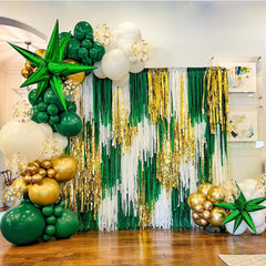 BAUANOOY gold ribbons complement balloon displays for finishing touches