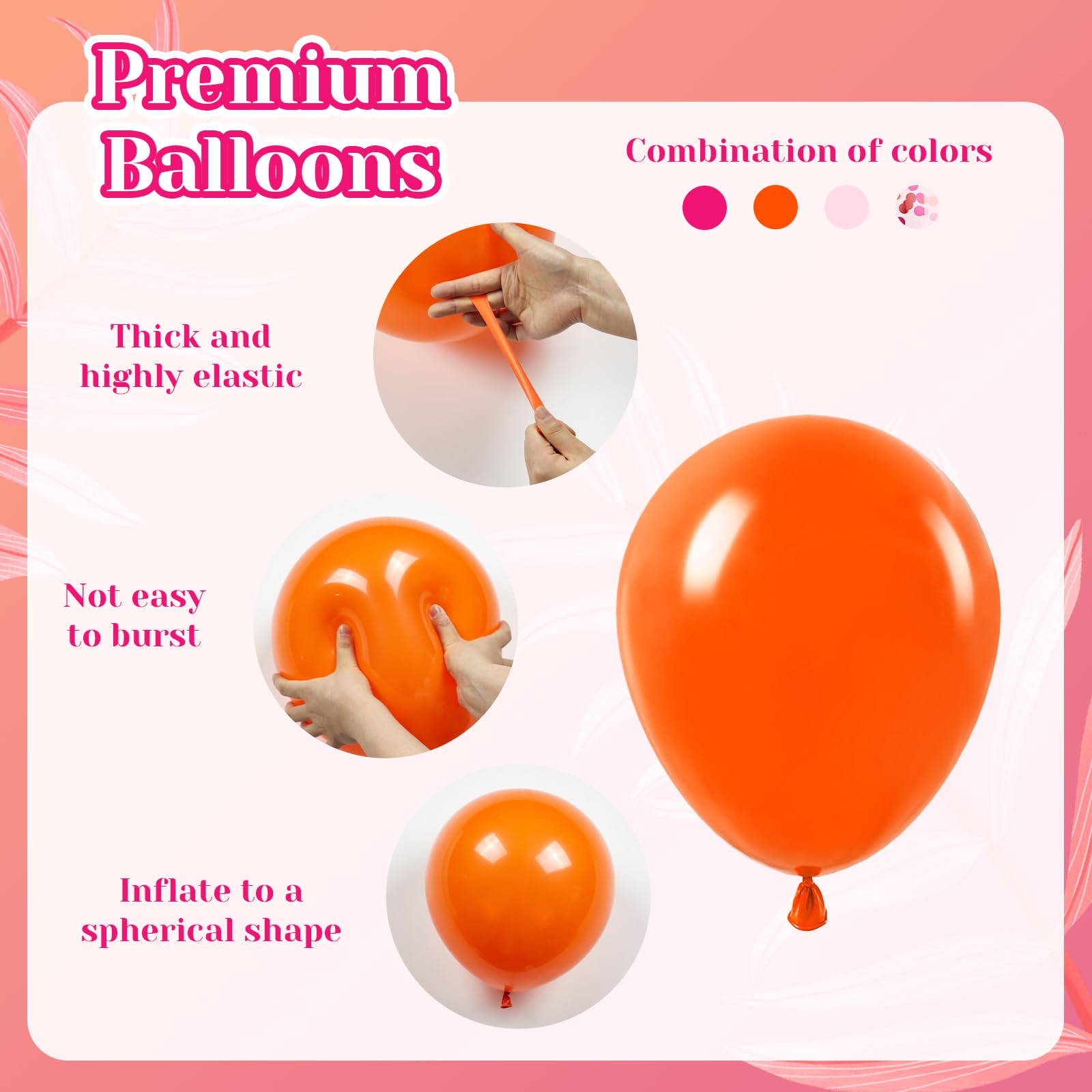 BAUANOOY light pink balloons 12in for soft pastel accents