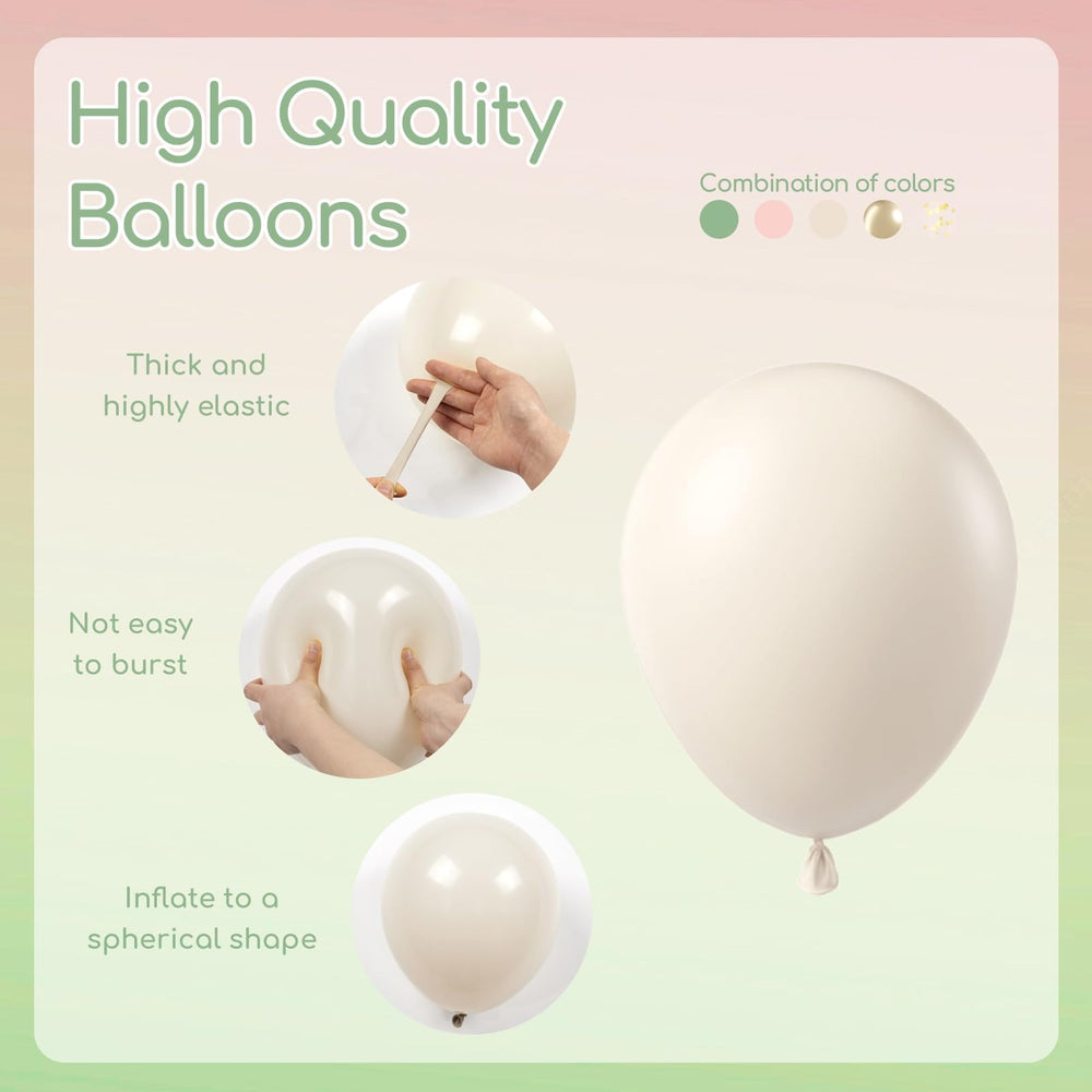 BAUANOOY light pink 12inch balloons create soft romantic atmospheres for showers