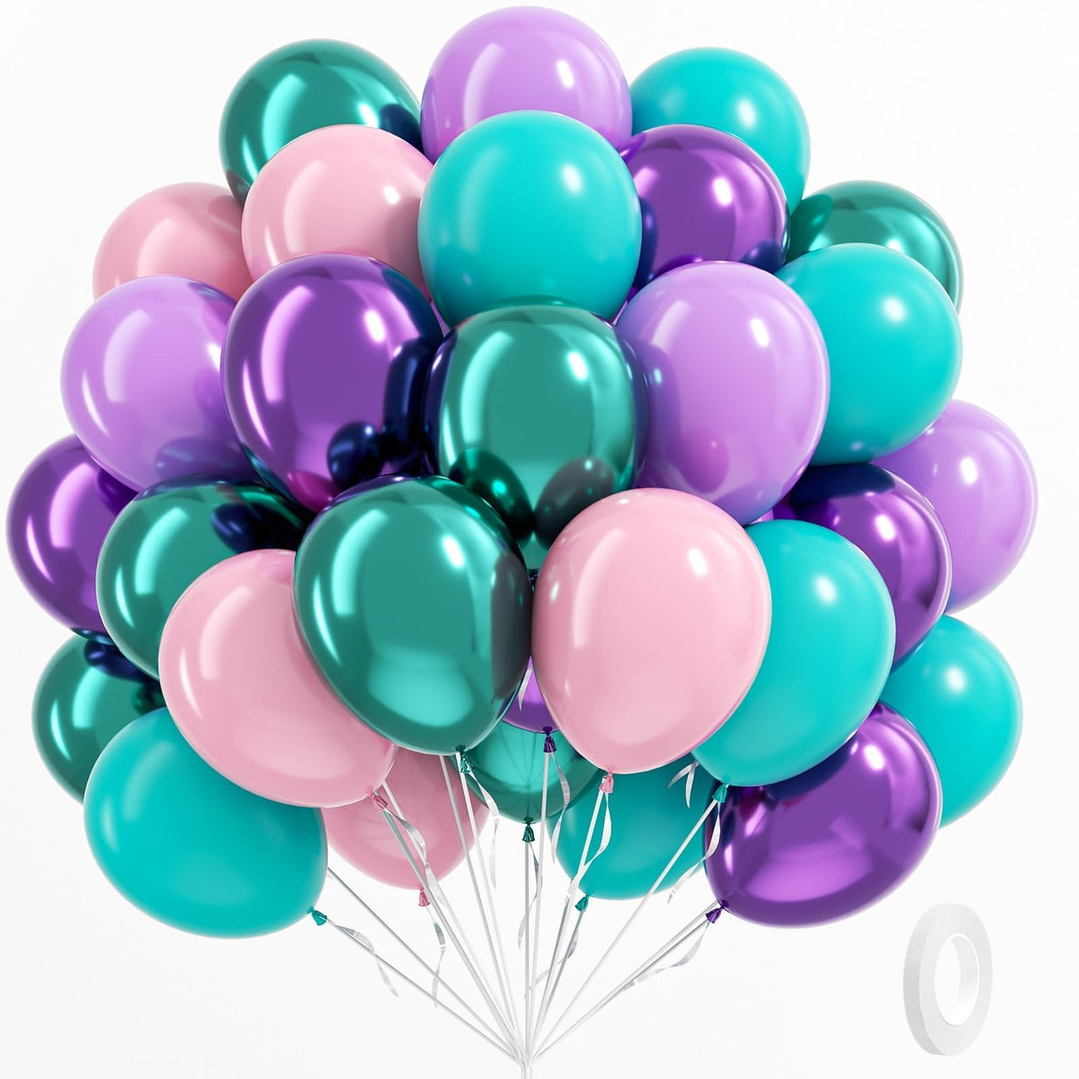 BAUANOOY mermaid balloons in mixed colors brighten party decor