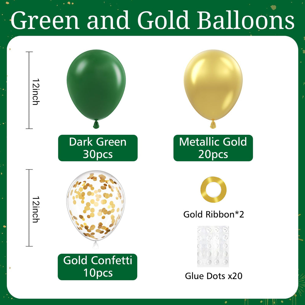 BAUANOOY metallic gold balloons adding shiny accents to celebrations