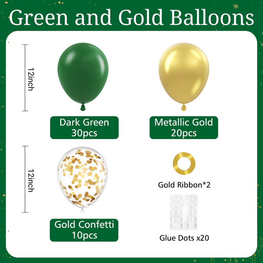 BAUANOOY metallic gold balloons adding shiny accents to celebrations