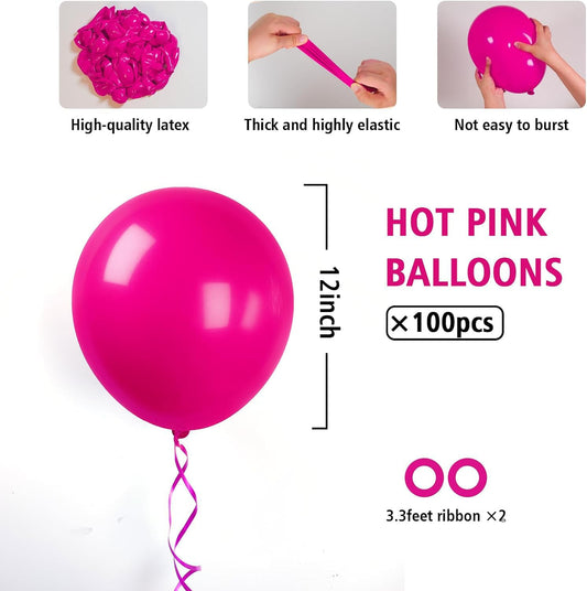 BAUANOOY pink ribbon balloon kit ideal for elegant weddings and showers