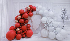 BAUANOOY red latex balloons with ribbon for easy decorating