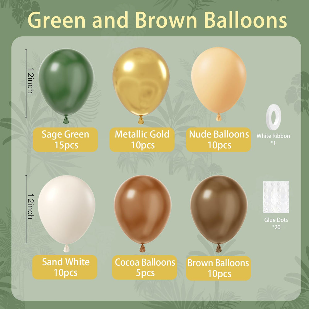 BAUANOOOY metallic gold balloons add festive shimmer to safari decor