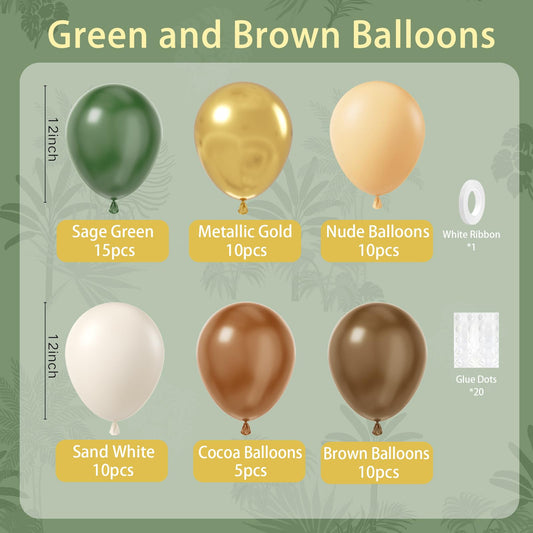 BAUANOOOY metallic gold balloons add festive shimmer to safari decor