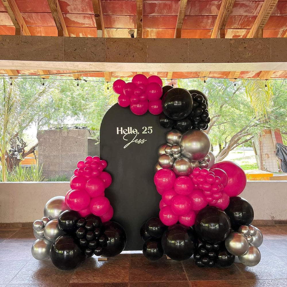 BAUANOOY tropical party pink balloons for bright themed events