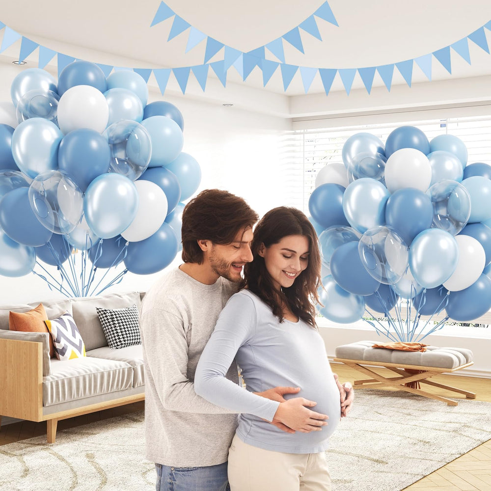 BAUANOOY white balloons 12-inch versatile for clean, modern decor