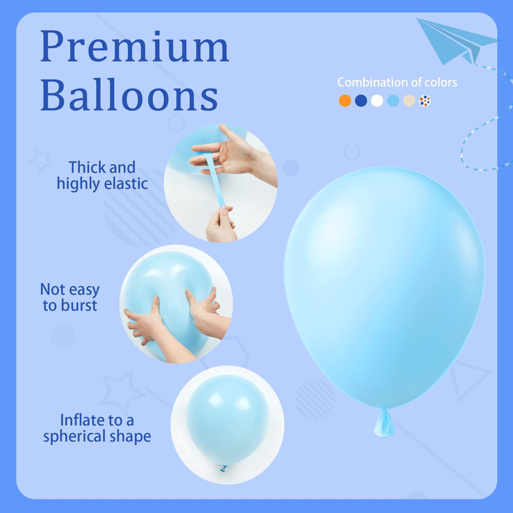 BAUANOOY white balloons clean backdrop for elegant events.